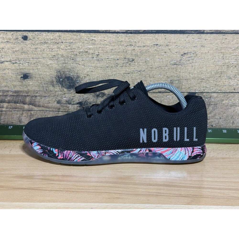 Nobull Trainer Shoes Wms 10 Black Floral Gym Training Sneakers Lifting Athletic